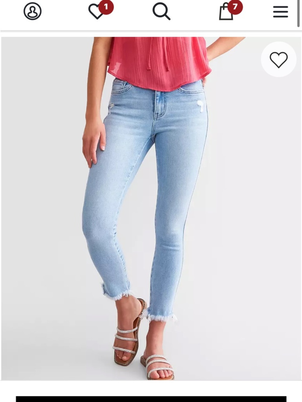 Flying Monkey Mid-Rise Ankle Skinny Stretch Jean